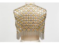 RobJoe Italian Fashion Spectacular Two Tone Chain Mail Style Metal Vest
