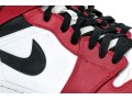 Nike Iconic Black, White And Burgundy Leather High Top Air Jordans, Size 11