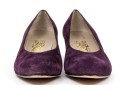 Salvatore Ferragamo Striking Purple Suede Pumps, Size 10B