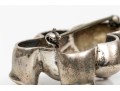 Tiffany & Co. Sterling And 18K Charming Teddy Bear Brooch
