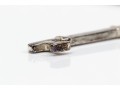 Sterling And Zirconia Key Pendant Necklace