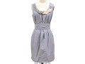 Hoss Beautiful Grey Bedazzled Sleeveless Dress, Size 42, With Belt