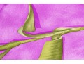 Salvatore Ferragamo Lovely Purple And Green Vintage Silk Tulip Motif Scarf