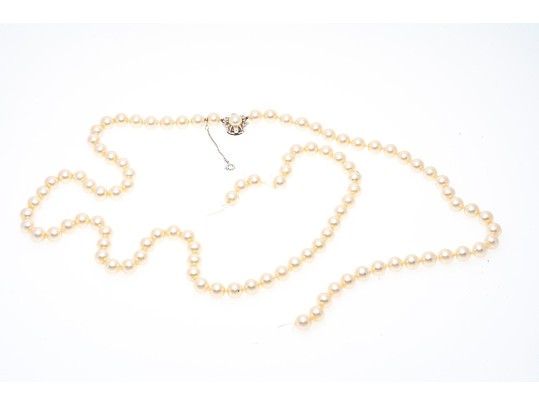 Lot Of Four Assorted Faux Pearl Necklaces, Including Majorica