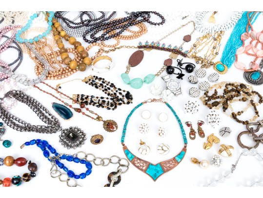 Lot Of Assorted Costume Jewelry, Including Monet, Castlecliff