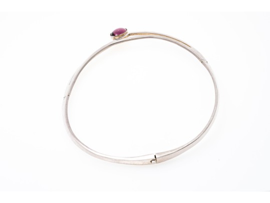 Sterling Silver Impactful Pierced Contemporary Neckpiece, Boxed