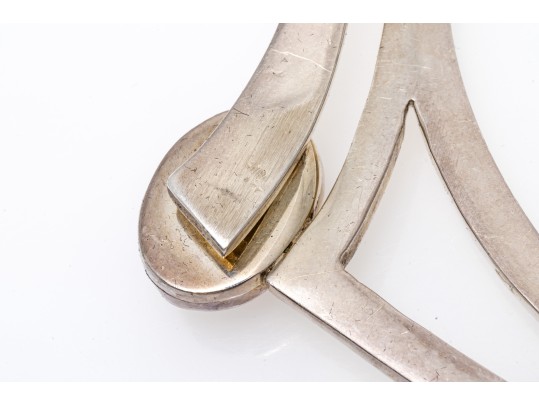 Sterling Silver Impactful Pierced Contemporary Neckpiece, Boxed