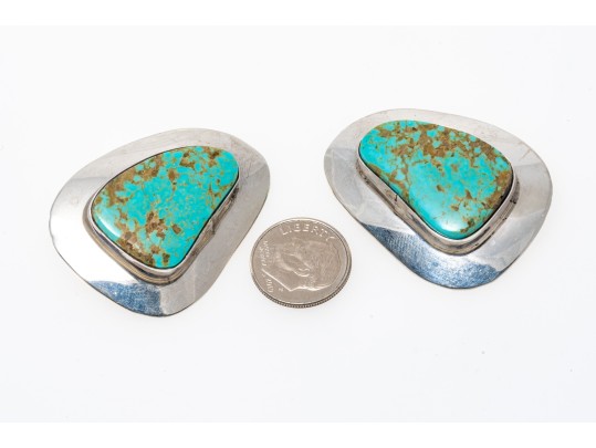 Sterling Silver Handsome Lot Of Assorted Southwestern Style Rings, Plus Earrings