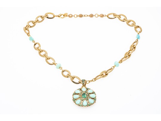 Rachel Reinhardt Lot Of Three Fabulous Colorful Costume Jewelry Necklaces