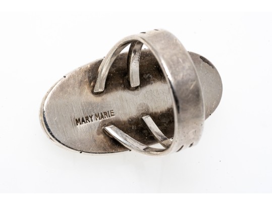 Sterling Silver Handsome Lot Of Assorted Southwestern Style Rings, Plus Earrings