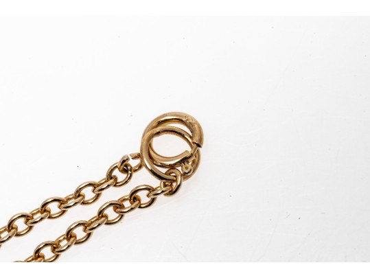 Sterling Silver Vermeil And Black Onyx Quadrefoil Form Opera Length Station Necklace