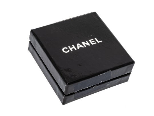 Chanel Striking Vintage Faux Mabe Pearl Costume Jewelry Earrings, With Box