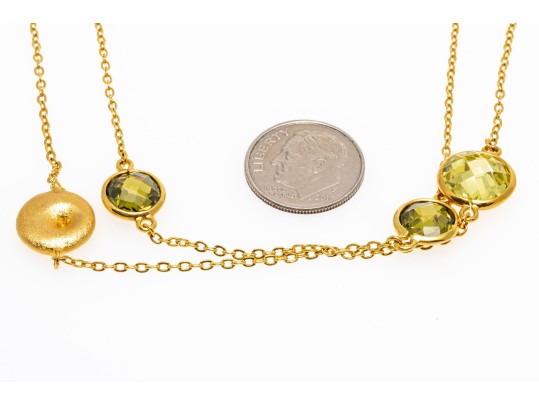 Pair Of Two Fabulous Colorful Opera Length Costume Jewelry Necklaces