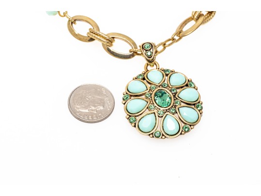 Rachel Reinhardt Lot Of Three Fabulous Colorful Costume Jewelry Necklaces