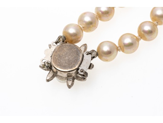 Lot Of Four Assorted Faux Pearl Necklaces, Including Majorica