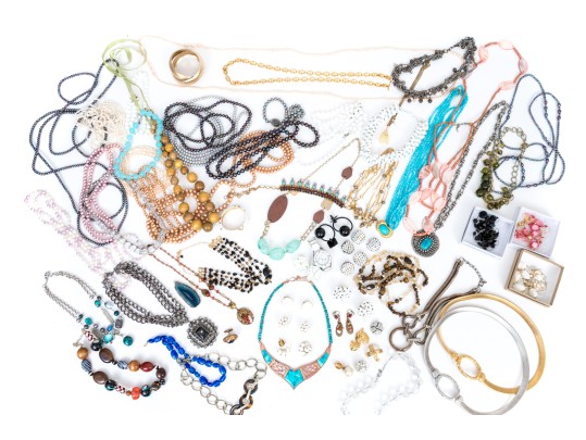 Lot Of Assorted Costume Jewelry, Including Monet, Castlecliff