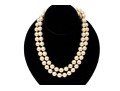 Majorica Faux Pearl Opera Length Double Strand Necklace, Boxed