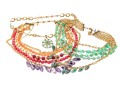 Rachel Reinhardt Lot Of Three Fabulous Colorful Costume Jewelry Necklaces