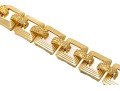 Tiffany & Co. Stunning Heavy Vintage 18k Gold Square Link Bracelet, 86.8 Dwt