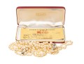 Majorica Pair Of Faux Pearl Triple Strand Necklaces, Boxed