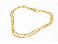 18k Gold Striking Heavy Figure Eight Style Opera Length Link Necklace, 43.3 Dwt