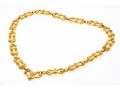 David Webb Spectacular Heavy Vintage 18k Yellow Gold Hammered Link Necklace