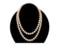 Majorica Faux Pearl Matinee  Length Double Strand Necklace, Boxed