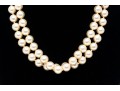 Majorica Pair Of 9.25 Mm Faux Pearl Choker Necklaces With Decorative Clasps
