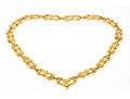 David Webb Spectacular Heavy Vintage 18k Yellow Gold Hammered Link Necklace