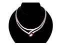 Sterling Silver Impactful Pierced Contemporary Neckpiece, Boxed