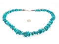 Fabulous Tumbled Graduated Turquoise Bead Matinee Length Necklace