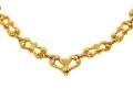 David Webb Spectacular Heavy Vintage 18k Yellow Gold Hammered Link Necklace