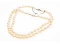 Majorica Pair Of 9.25 Mm Faux Pearl Choker Necklaces With Decorative Clasps