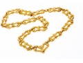 David Webb Spectacular Heavy Vintage 18k Yellow Gold Hammered Link Necklace