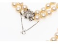 Majorica Faux Pearl Matinee  Length Double Strand Necklace, Boxed