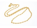 18k Gold Striking Heavy Figure Eight Style Opera Length Link Necklace, 43.3 Dwt