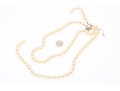 Majorica Pair Of Faux Pearl Triple Strand Necklaces, Boxed