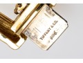 Tiffany & Co. Stunning Heavy Vintage 18k Gold Square Link Bracelet, 86.8 Dwt