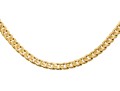 18k Yellow Gold Striking Heavy Curb Link Choker Length Necklace, 25.1 Dwt
