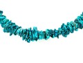 Fabulous Tumbled Graduated Turquoise Bead Matinee Length Necklace