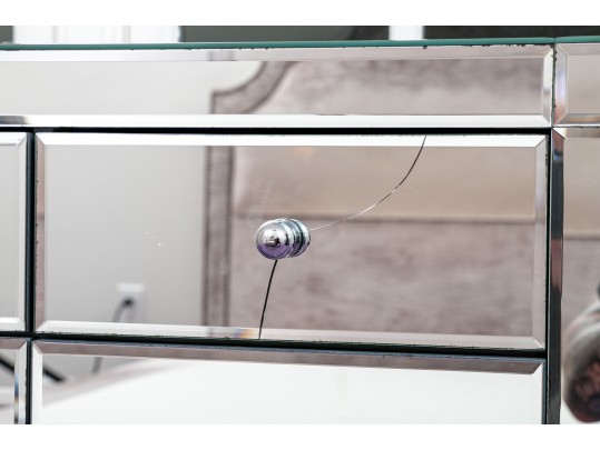 Fabulous Venetian Style Mirrored Dresser Chest, As-Is