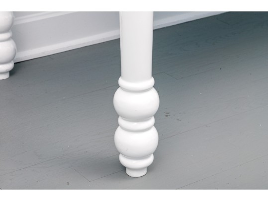 Lacquered Desk With Lucite Handles