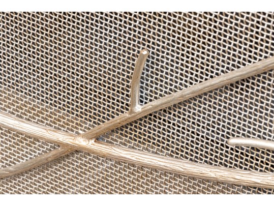 Magnificent Fireplace Screen With Associated Set Of Fireplace Tools 