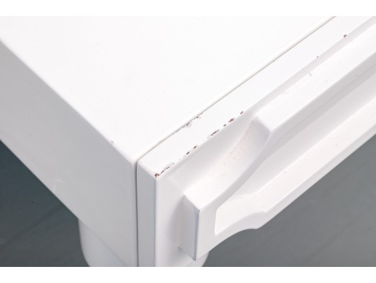 Lacquered Desk With Lucite Handles