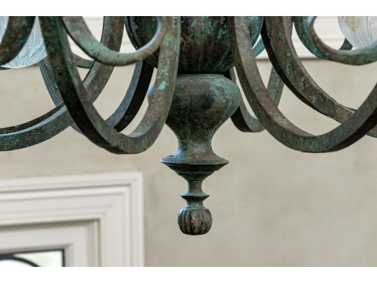 Majestic Murano Glass And Wrought Iron Chandelier (Original Purchase Price $8,600)