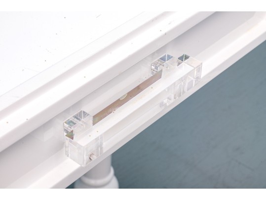 Lacquered Desk With Lucite Handles