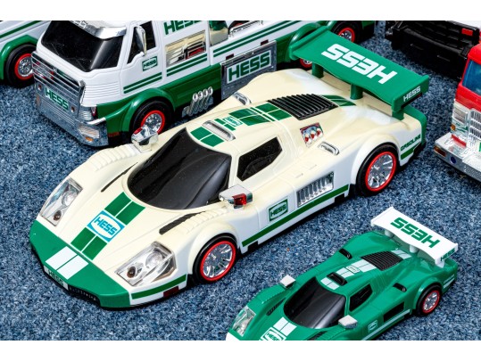 Collection Of 18 Toy Cars And Trucks, Including Hess Trucks