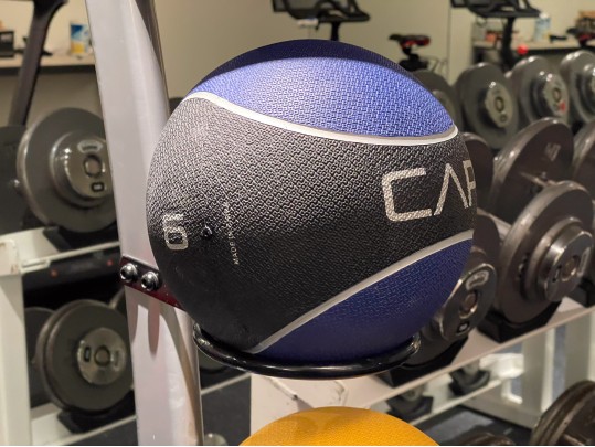 Awesome Medicine Ball Rack, With Six Medicine Balls