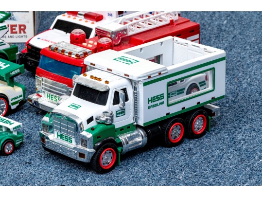 Collection Of 18 Toy Cars And Trucks, Including Hess Trucks