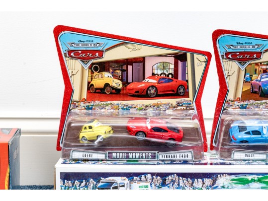 Collection Of 18 Toy Cars And Trucks, Including Hess Trucks